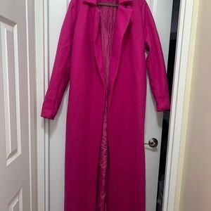 Fashion Nova Pink Soho Chic Coat